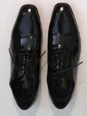 Florsheim Tux Cap Toe Formal Oxford Shoes Patent Leather Black New 12 3E